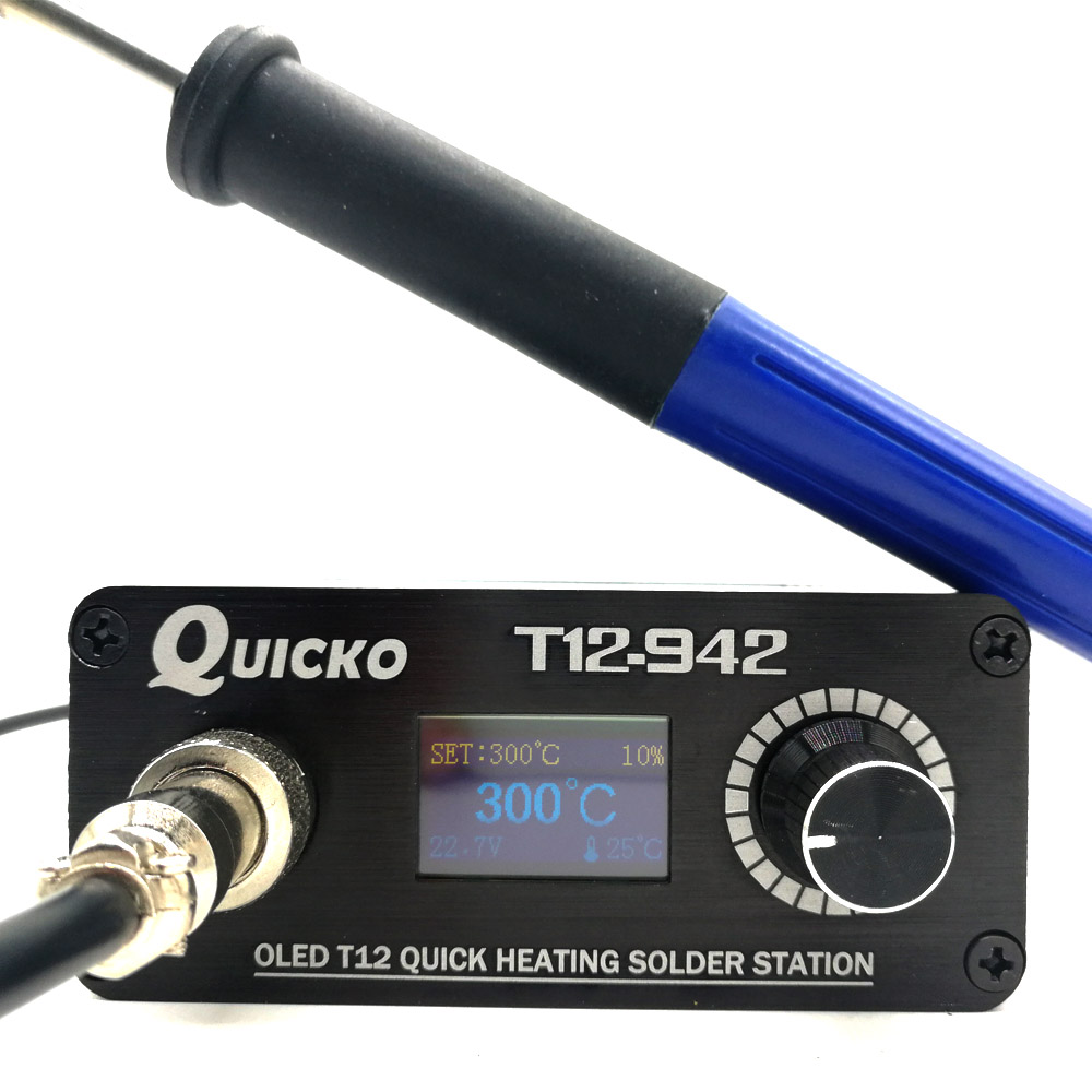 Tools For Electronic Workshop - QUICKO MINI T12 STC OLED cyfrowa