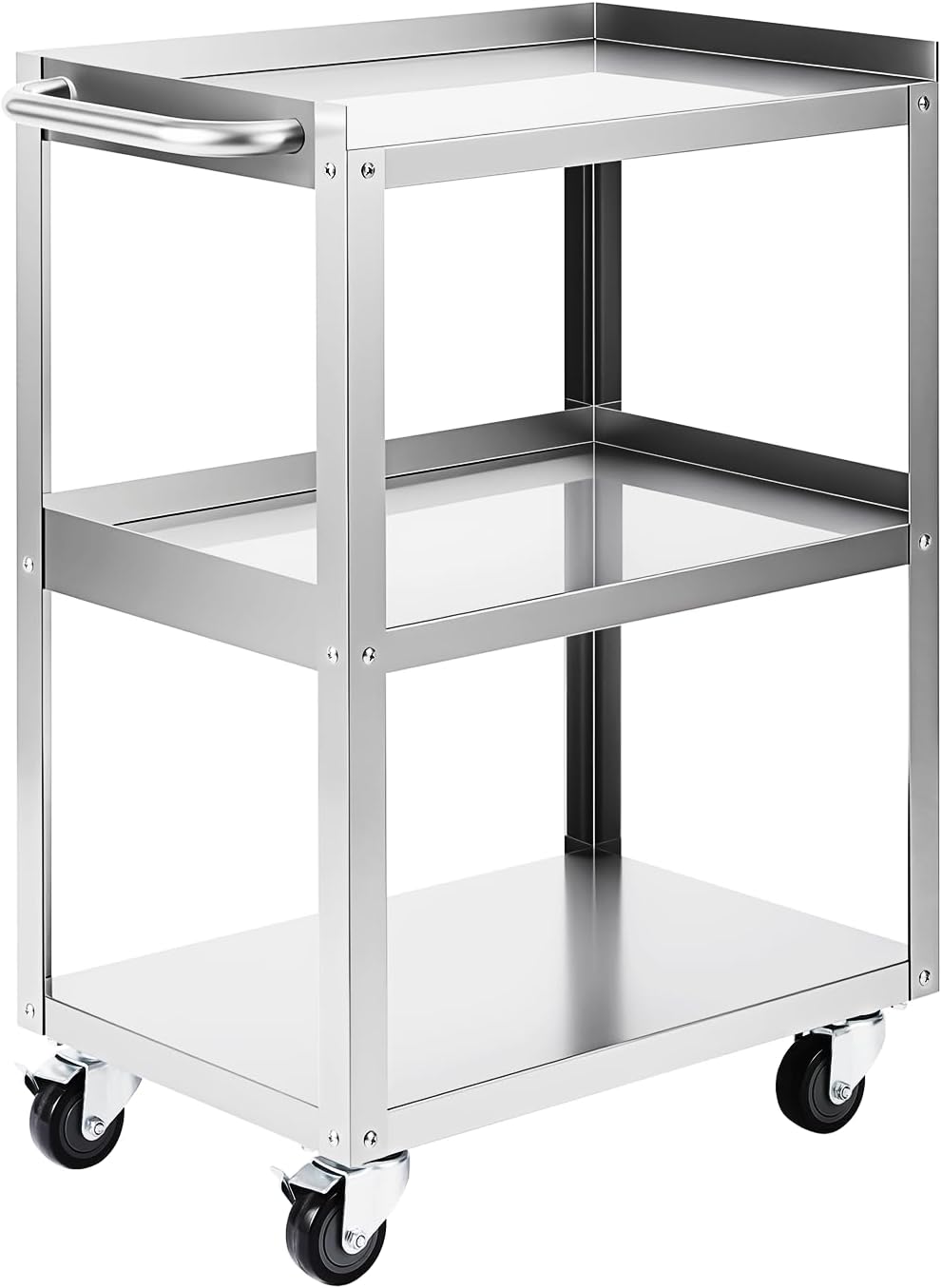 Workshop Tools Trolley - 3-poziomowy wózek narzędziowy ze stali nierdzewnej