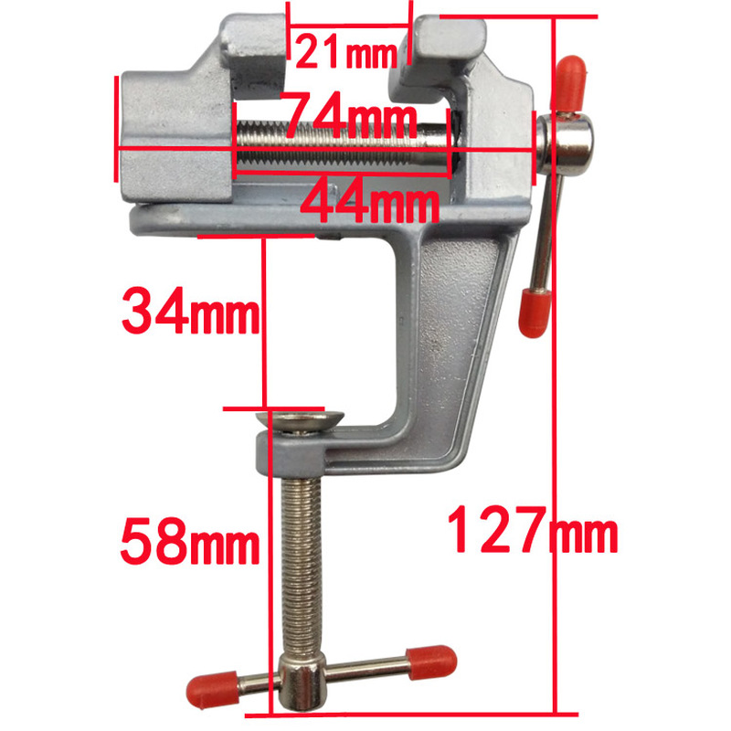Aluminiowy mini zacisk stołowy – Drill Press Bench recenzja i cena