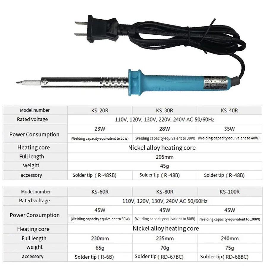 GOOT 1 szt. 30/40/60/80/100W o – Tools For Electronic Workshop recenzja i cena