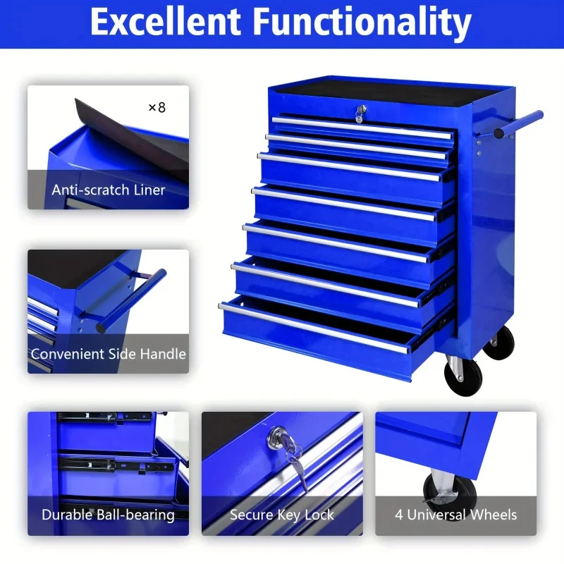 Niebieski wielofunkcyjny wózek – Workshop Tools Trolley recenzja i cena