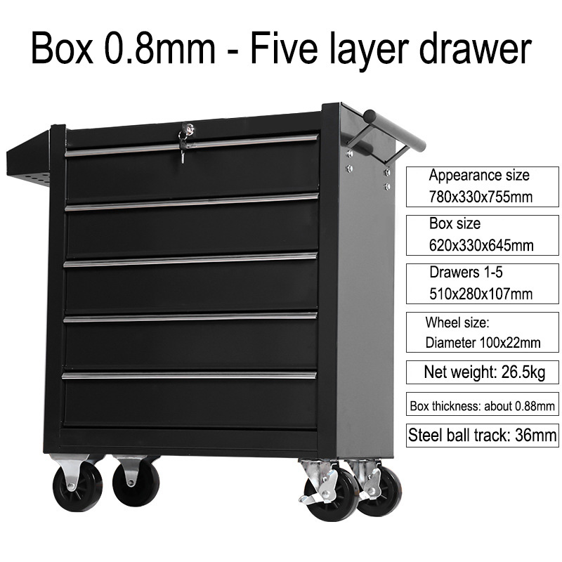 Wózek warsztatowy z 5 szuflada – Workshop Tools Trolley recenzja i cena
