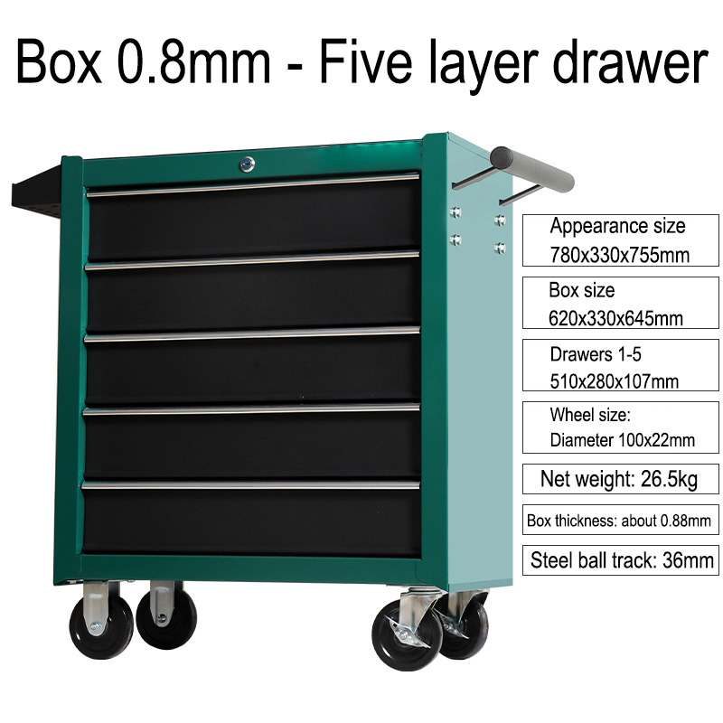 Wózek warsztatowy z 5 szuflada – Workshop Tools Trolley recenzja i cena