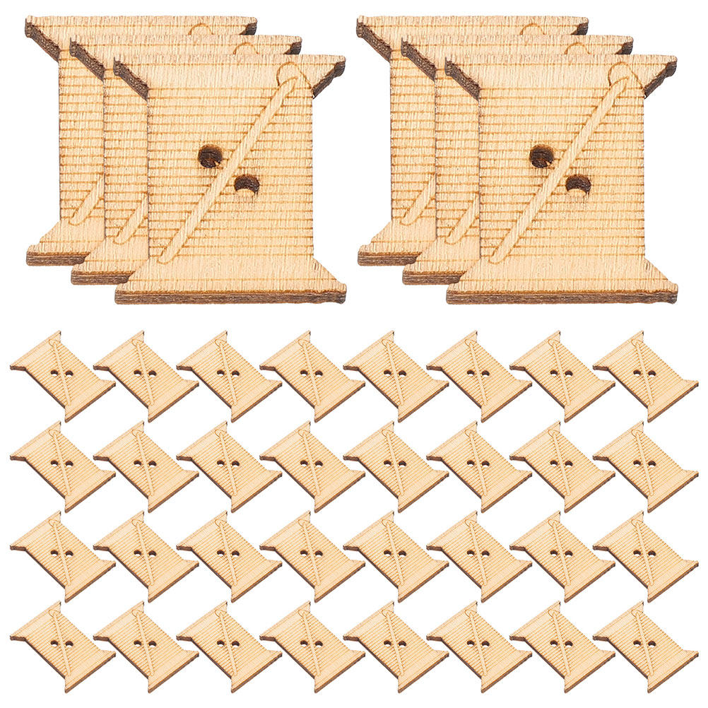 100 szt. Drewniane szpulki na  – Workshop Tools Diy recenzja i cena