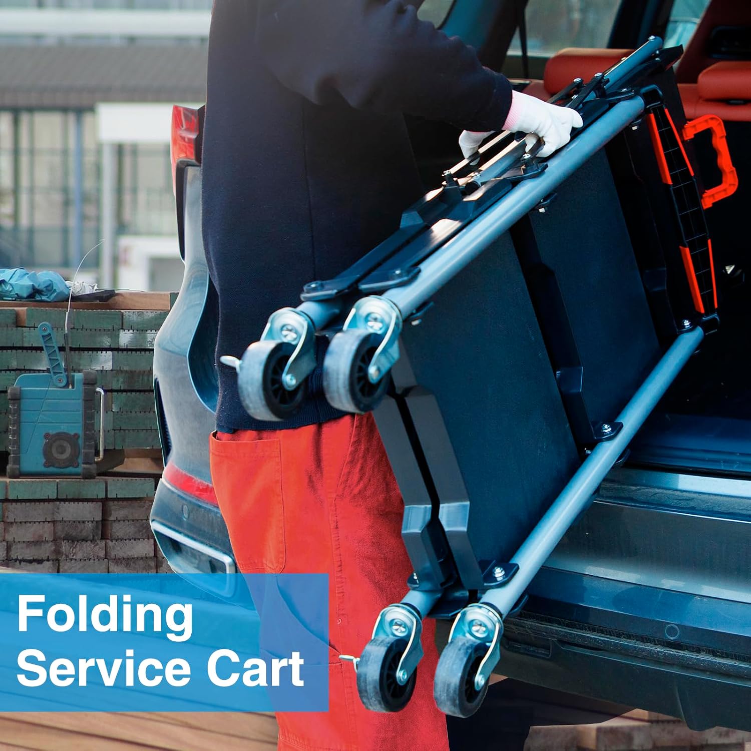 Wózek warsztatowy składany z 3 – Workshop Tools Trolley recenzja i cena
